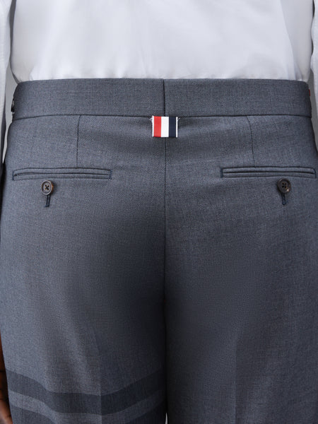 SCHOOL UNIFORM 4-BAR LOW RISE SKINNY TROUSER MED GREY