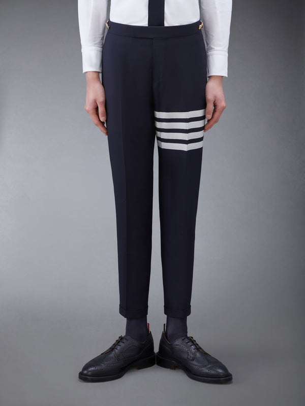 PLAIN WEAVE 4-BAR LOW RISE TROUSERS - featured image