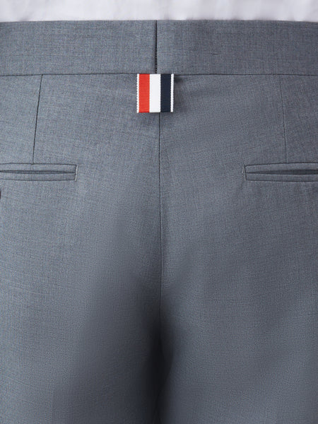 PLAIN WEAVE 4-BAR LOW RISE SHORTS MED GREY