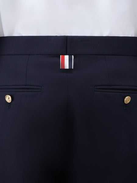 PLAIN WEAVE 4-BAR LOW RISE SHORTS NAVY