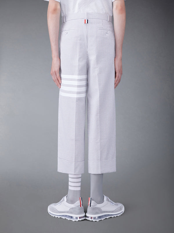 FUNMIX 4-BAR SEERSUCKER LOW RISE TROUSERS - image 2