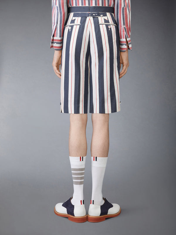 STRIPED SEERSUCKER BACKSTRAP SHORTS - image 2
