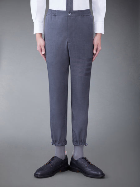 PLAIN WEAVE 4-BAR TRACK TROUSER DARK GREY