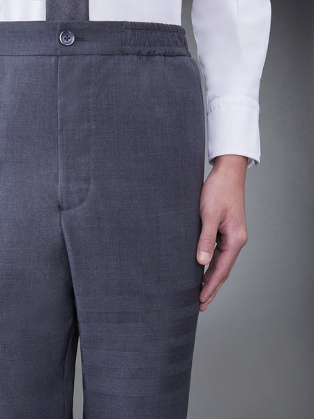 PLAIN WEAVE 4-BAR TRACK TROUSER DARK GREY