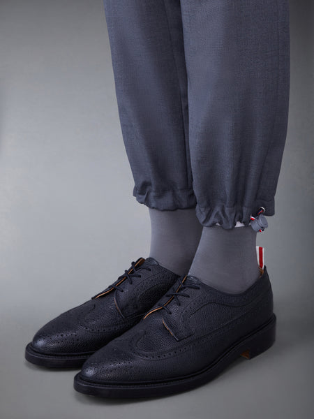 PLAIN WEAVE 4-BAR TRACK TROUSER DARK GREY