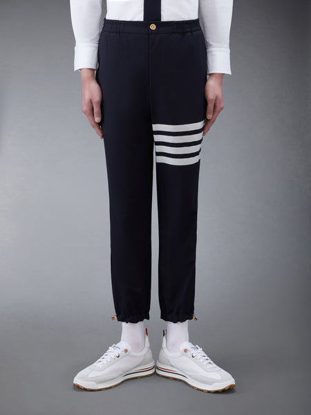 PLAIN WEAVE 4-BAR TRACK TROUSER NAVY