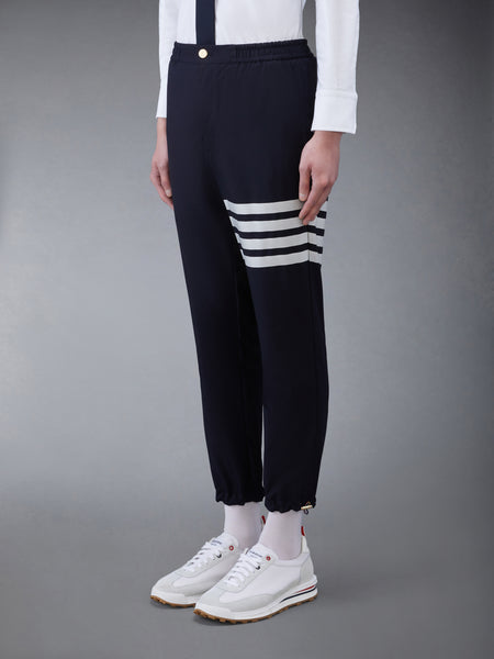 PLAIN WEAVE 4-BAR TRACK TROUSER NAVY