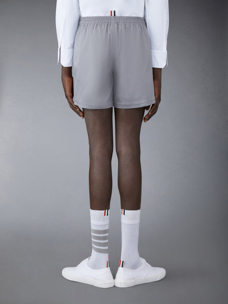COTTON TWILL DRAWSTRING RUGBY SHORTS MED GREY