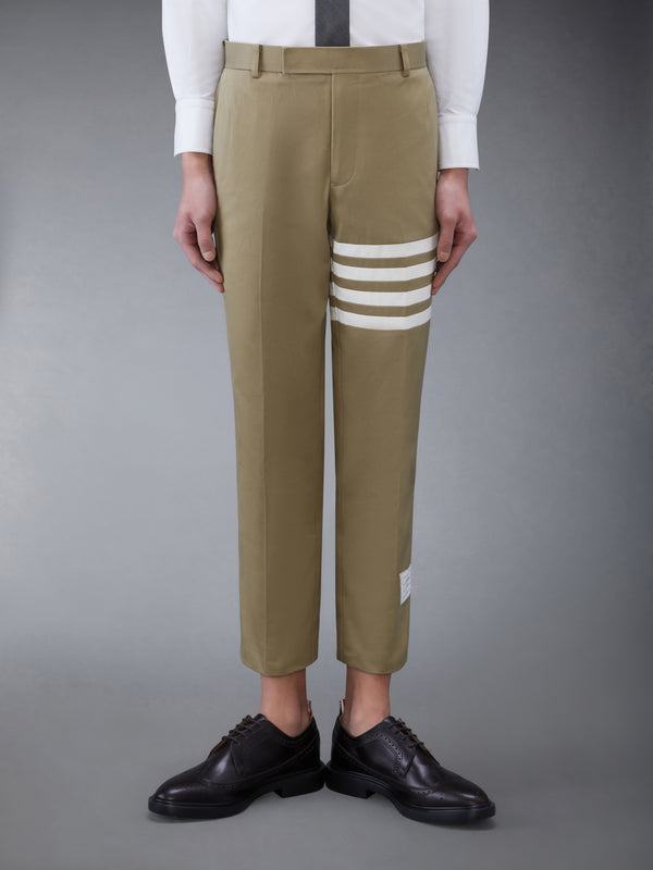 COTTON TWILL 4-BAR UNCONSTRUCTED CHINO TROUSERS - featured image