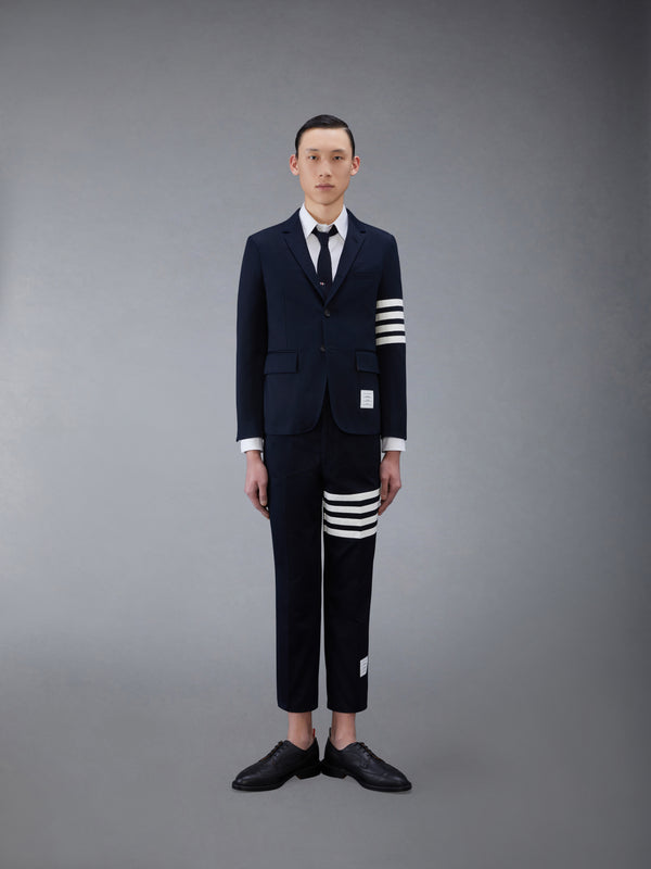 COTTON TWILL 4-BAR UNCONSTRUCTED CHINO TROUSERS - image 4