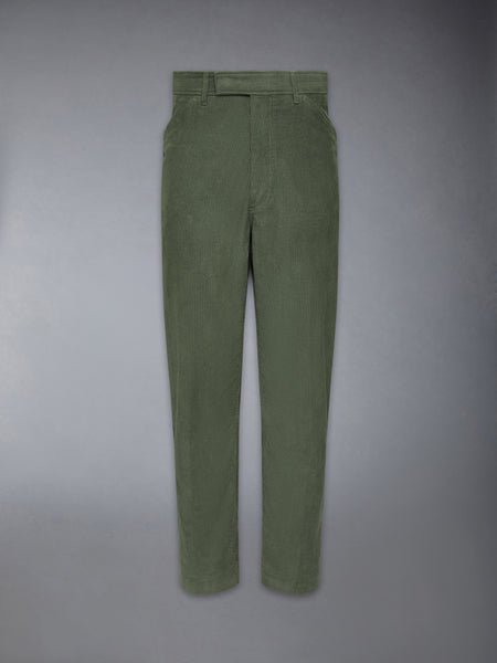 WALE CORDUROY TAPERED CHINO LT GREEN