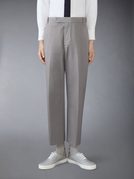 COTTON TWILL UTILITY TROUSER MED GREY