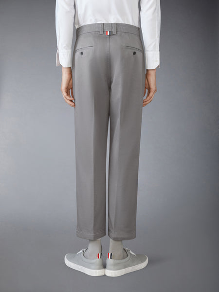 COTTON TWILL UTILITY TROUSER MED GREY