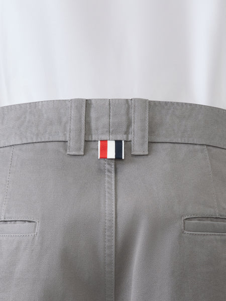 COTTON TWILL UTILITY TROUSER MED GREY