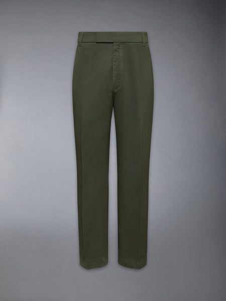 COTTON TWILL UTILITY TROUSER GREEN