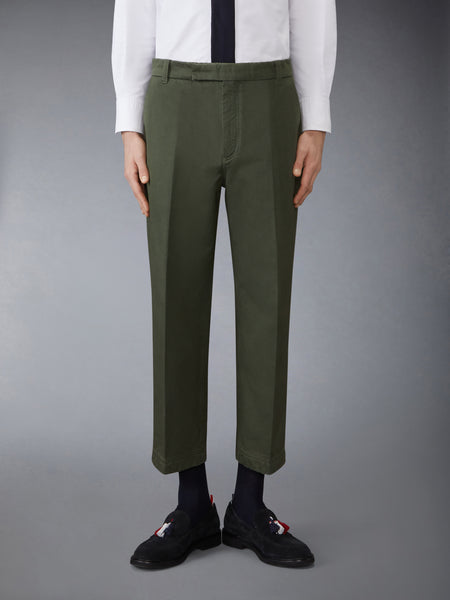 COTTON TWILL UTILITY TROUSER GREEN