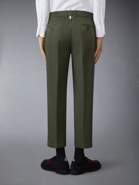 COTTON TWILL UTILITY TROUSER GREEN