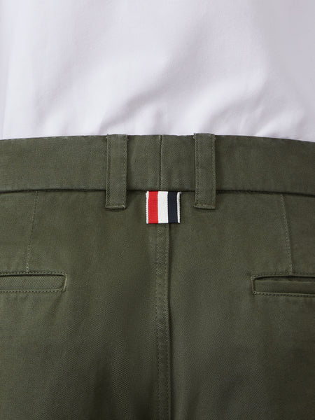 COTTON TWILL UTILITY TROUSER GREEN