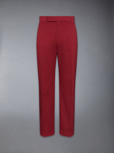 COTTON TWILL UTILITY TROUSER BURGUNDY
