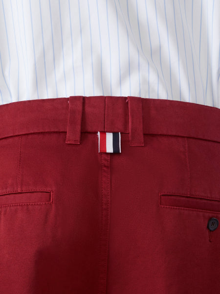 COTTON TWILL UTILITY TROUSER BURGUNDY
