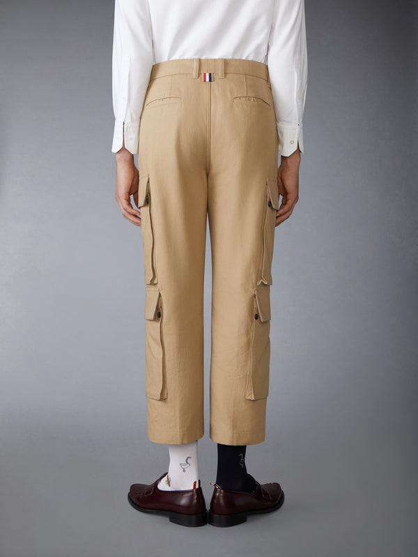 WASHED COTTON UTILITY CHINO CARGO TROUSER - image 2