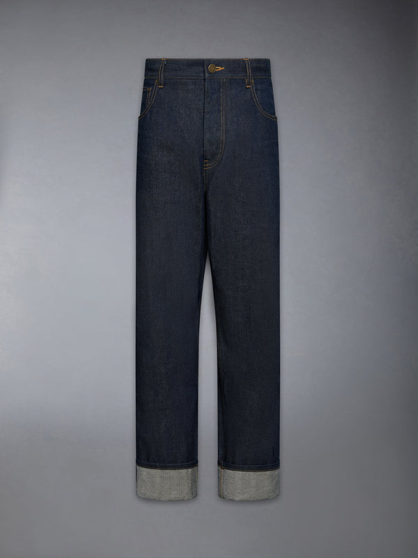 SELVEDGE DENIM BACKSTRAP TROUSER - featured image