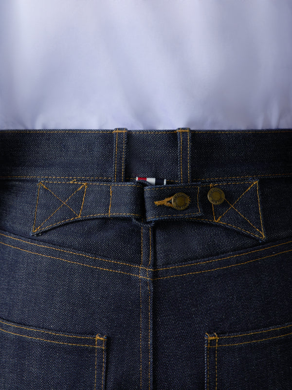 SELVEDGE DENIM BACKSTRAP TROUSER - image 4