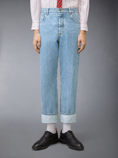 SELVEDGE DENIM TROUSER LIGHT BLUE