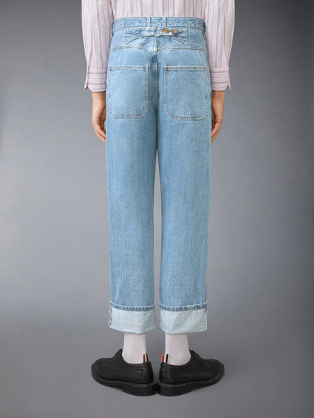 SELVEDGE DENIM TROUSER LIGHT BLUE