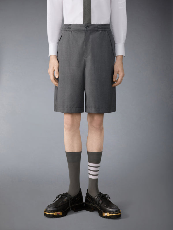TECH WOOL TWILL TRACK SHORTS - image 1
