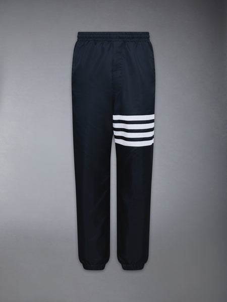 SHINY RIPSTOP 4-BAR TRACK PANTS NAVY