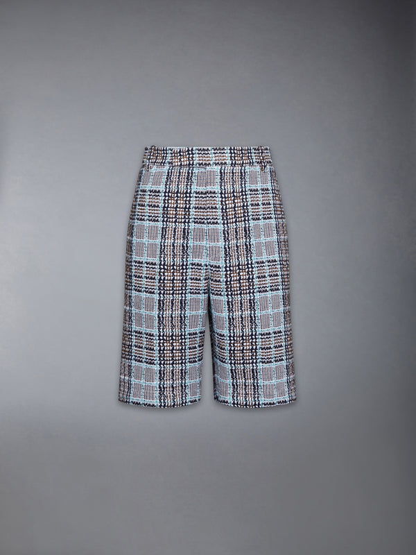 PLAID CHECK SUMMER TWEED UTILITY CHINO SHORTS - featured image