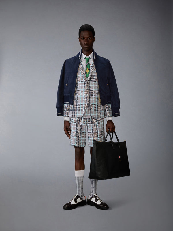 PLAID CHECK SUMMER TWEED UTILITY CHINO SHORTS - image 4