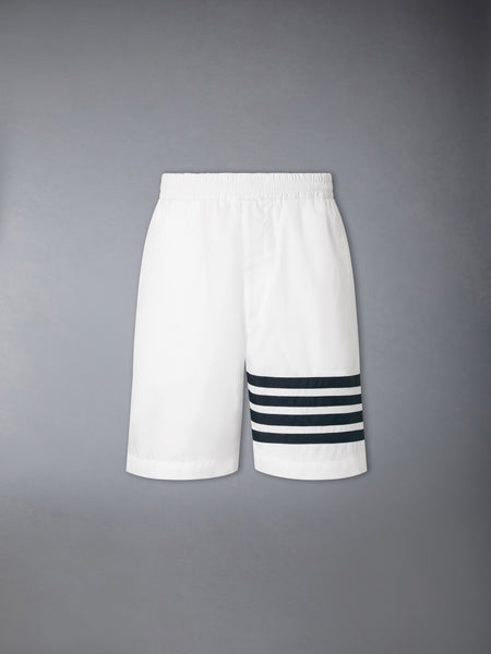 RIPSTOP 4-BAR TRACK SHORTS WHITE