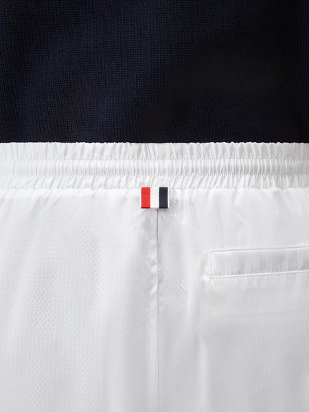 RIPSTOP 4-BAR TRACK SHORTS WHITE