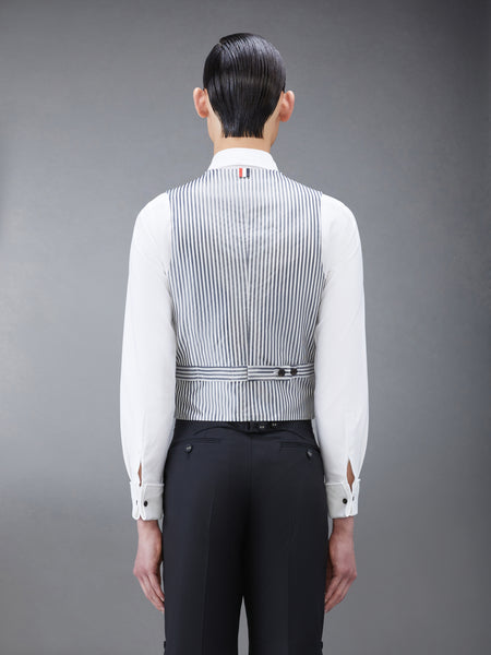 TWILL TIPPING CLASSIC VEST BLACK