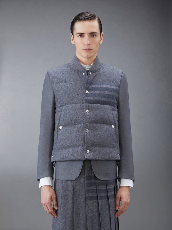 WOOL FLANNEL 4-BAR DOWN FILL VEST - featured image