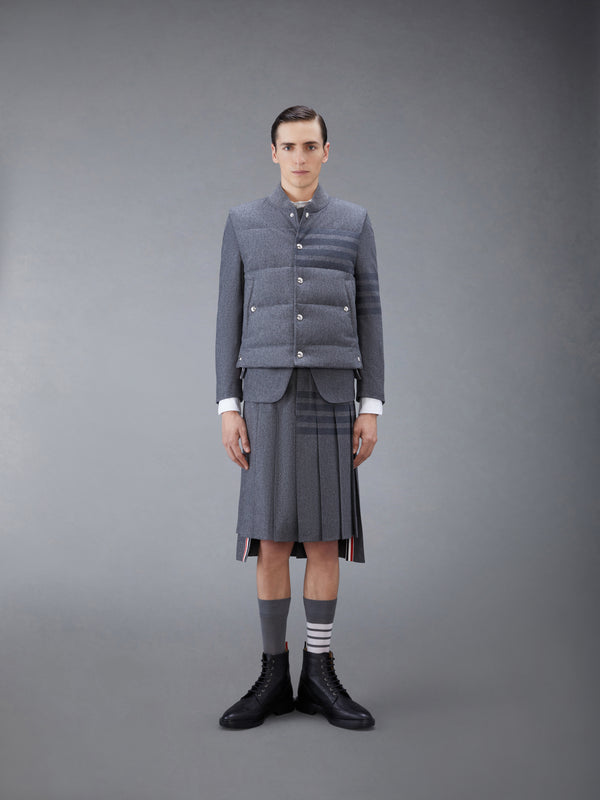 WOOL FLANNEL 4-BAR DOWN FILL VEST - image 3