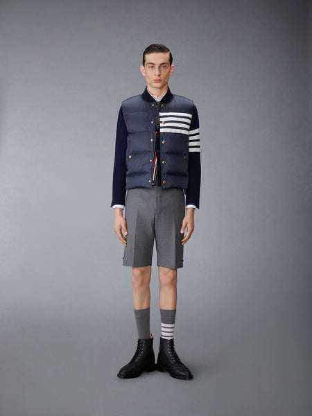 MATTE NYLON 4-BAR DOWN FILL VEST NAVY