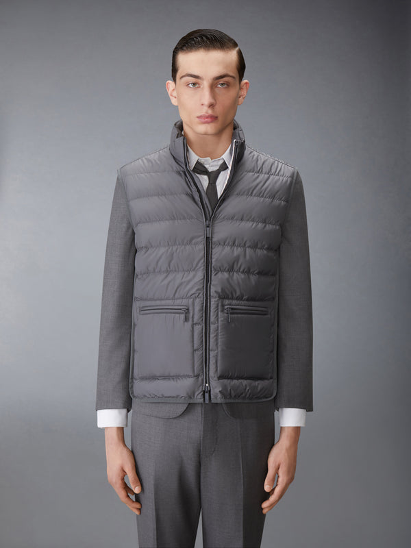 ULTRA LIGHT NYLON TECH FUNNEL NECK DOWN VEST - image 1