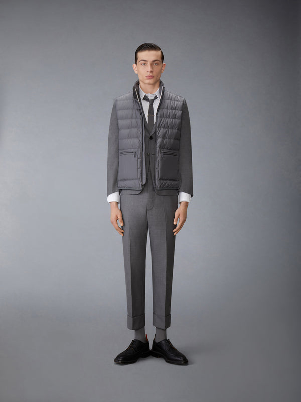 ULTRA LIGHT NYLON TECH FUNNEL NECK DOWN VEST - image 3