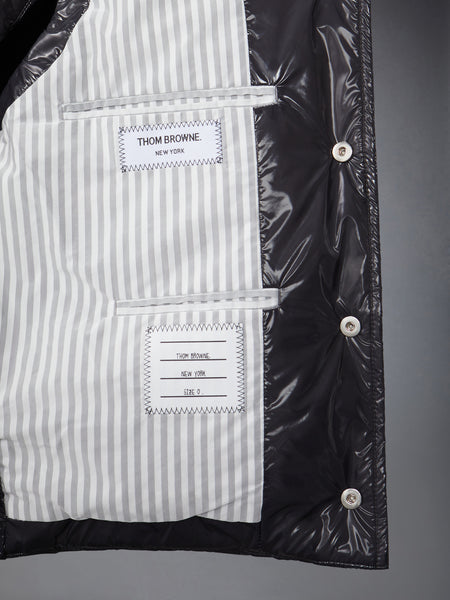 FUNMIX GLOSSY TECH DOWN FILL VEST LT GREY