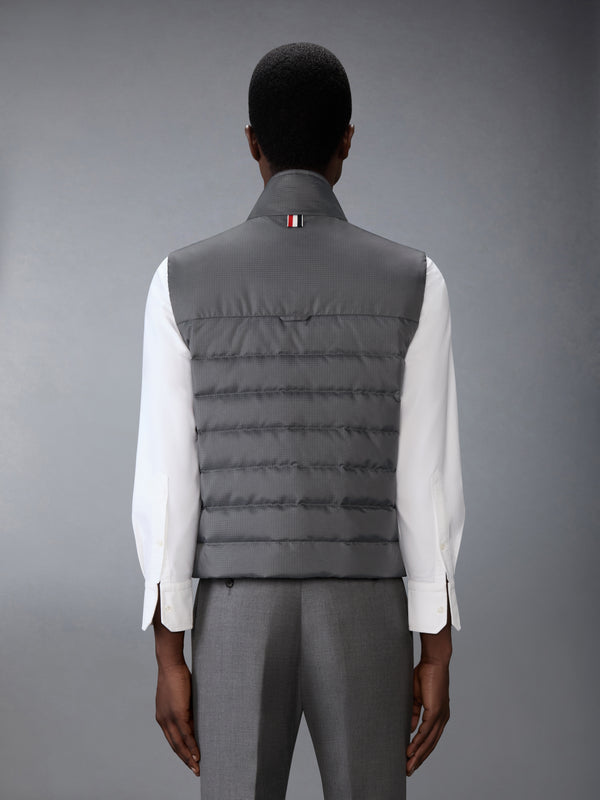 SHINY RIPSTOP LIGHTWEIGHT DOWN FILLED 4-BAR VEST - image 3