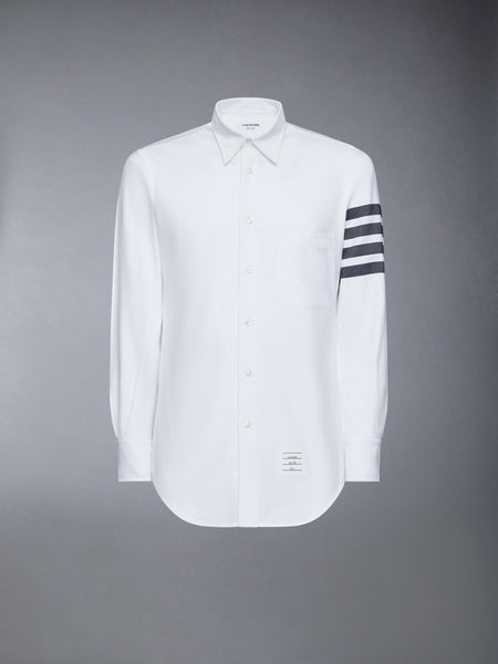 SOLID OXFORD 4-BAR POINT COLLAR SHIRT NAVY