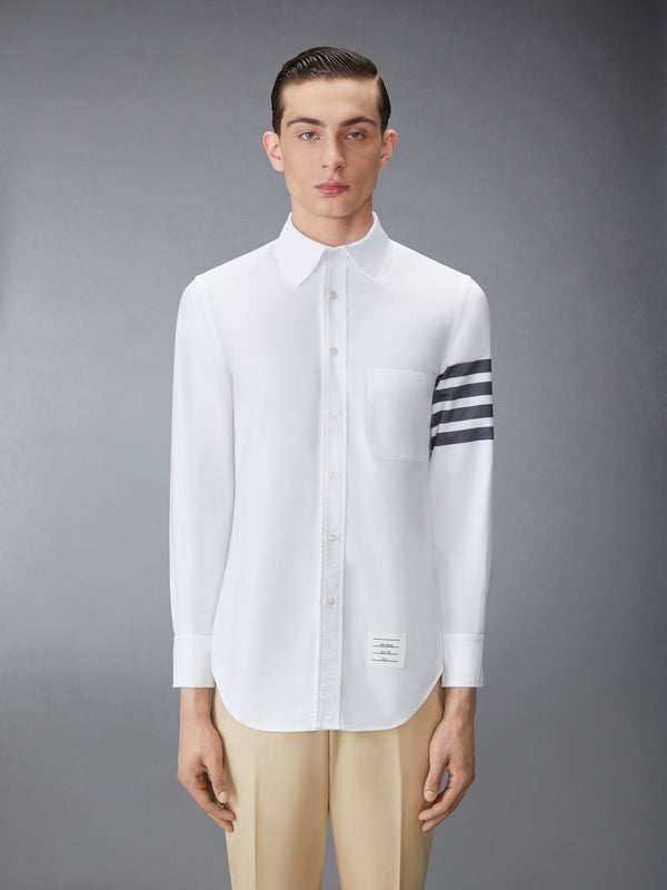 SOLID OXFORD 4-BAR POINT COLLAR SHIRT - image 2