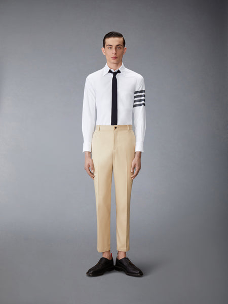 SOLID OXFORD 4-BAR POINT COLLAR SHIRT NAVY