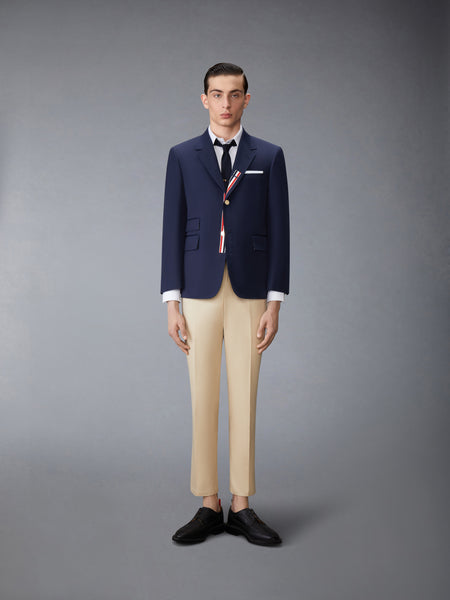 SOLID OXFORD 4-BAR POINT COLLAR SHIRT NAVY