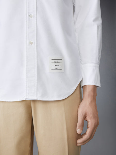 SOLID OXFORD 4-BAR POINT COLLAR SHIRT NAVY