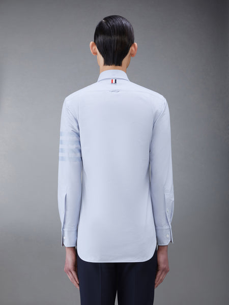 OXFORD SATIN WEAVE 4-BAR SHIRT LIGHT BLUE