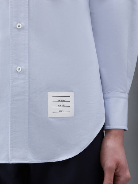 OXFORD SATIN WEAVE 4-BAR SHIRT LIGHT BLUE